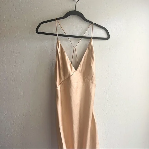 Field Of Dreams Midi Dress Champagne - Picture 3 of 6